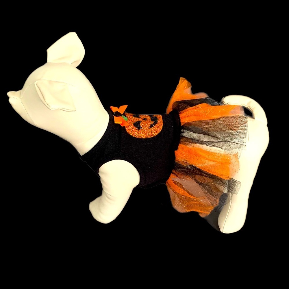 PET JACK-O’-LANTERN COSTUME - Picture 3 of 12